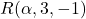 R(\alpha, 3, -1)